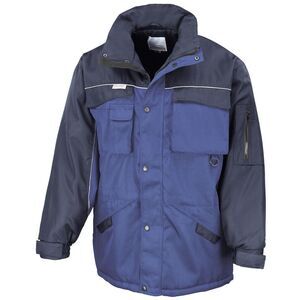 Result Mens Workwear Heavy Duty Water Repellent Windproof Combo Coat / Royal/Nav